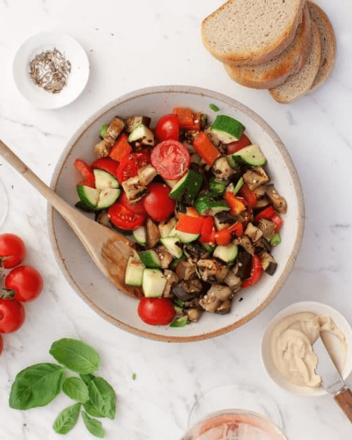 GRILLED RATATOUILLE TARTINES