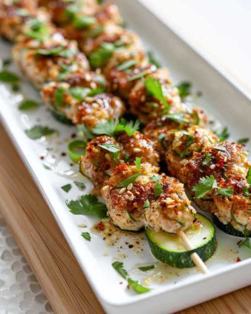 CHICKEN ZUCCHINI POPPERS