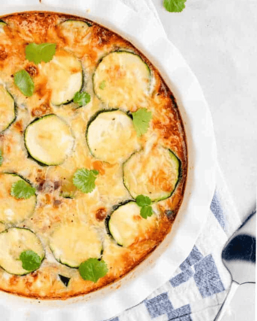 ZUCCHINI ONION PIE