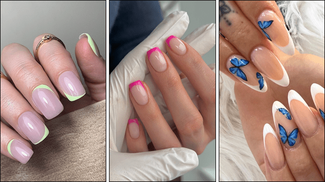 Summer French Tip Nails