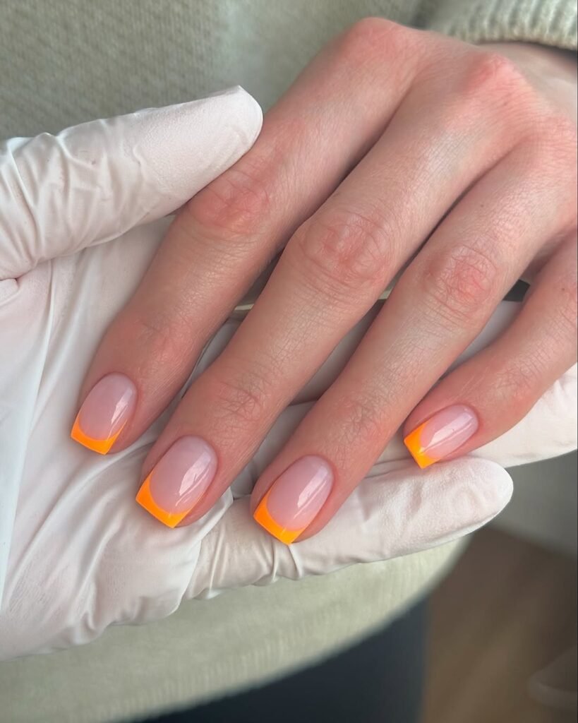 Summer French Tip Nails