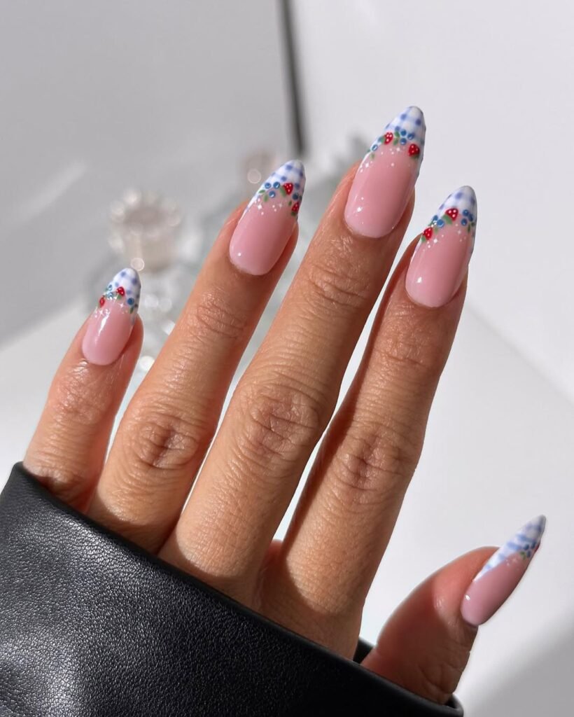 Summer French Tip Nails
