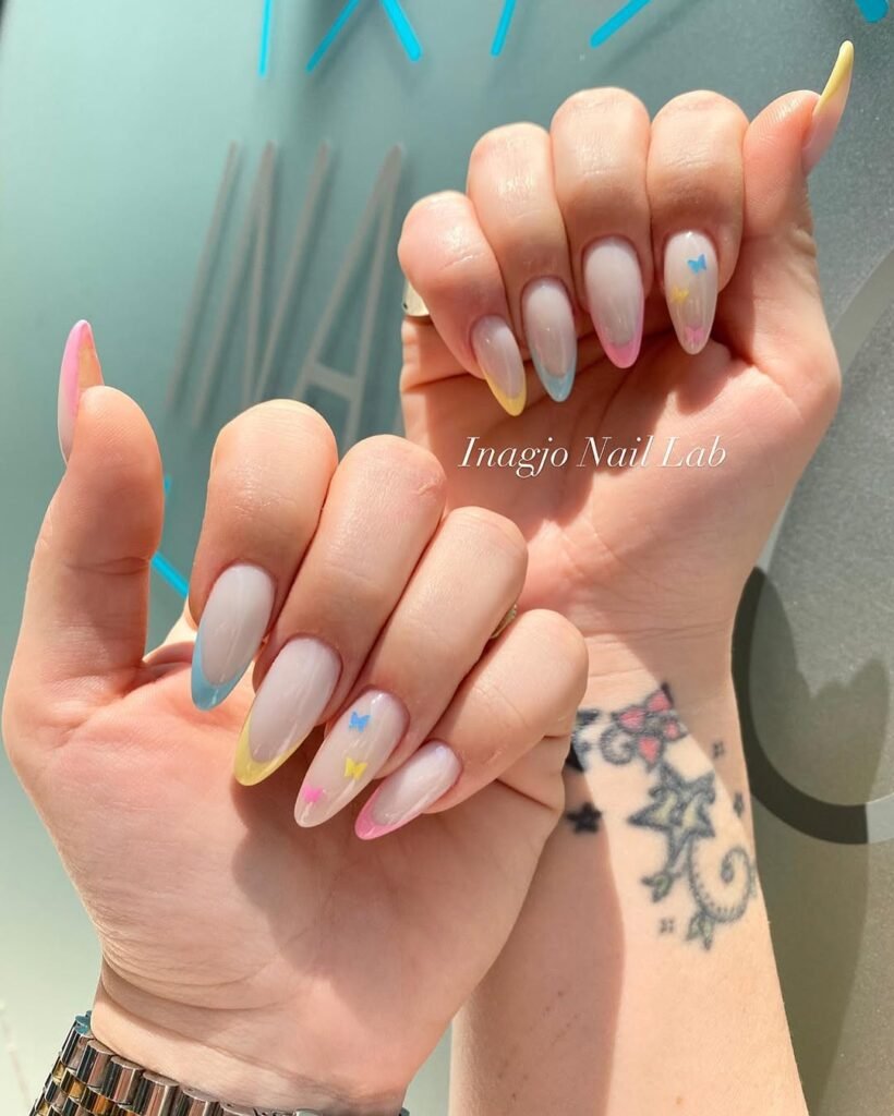 Summer French Tip Nails