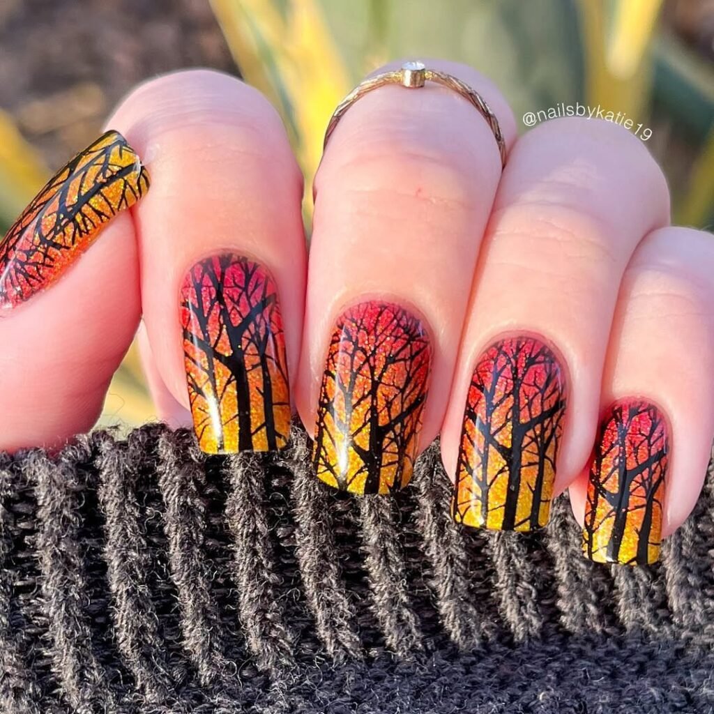Sunset Nails