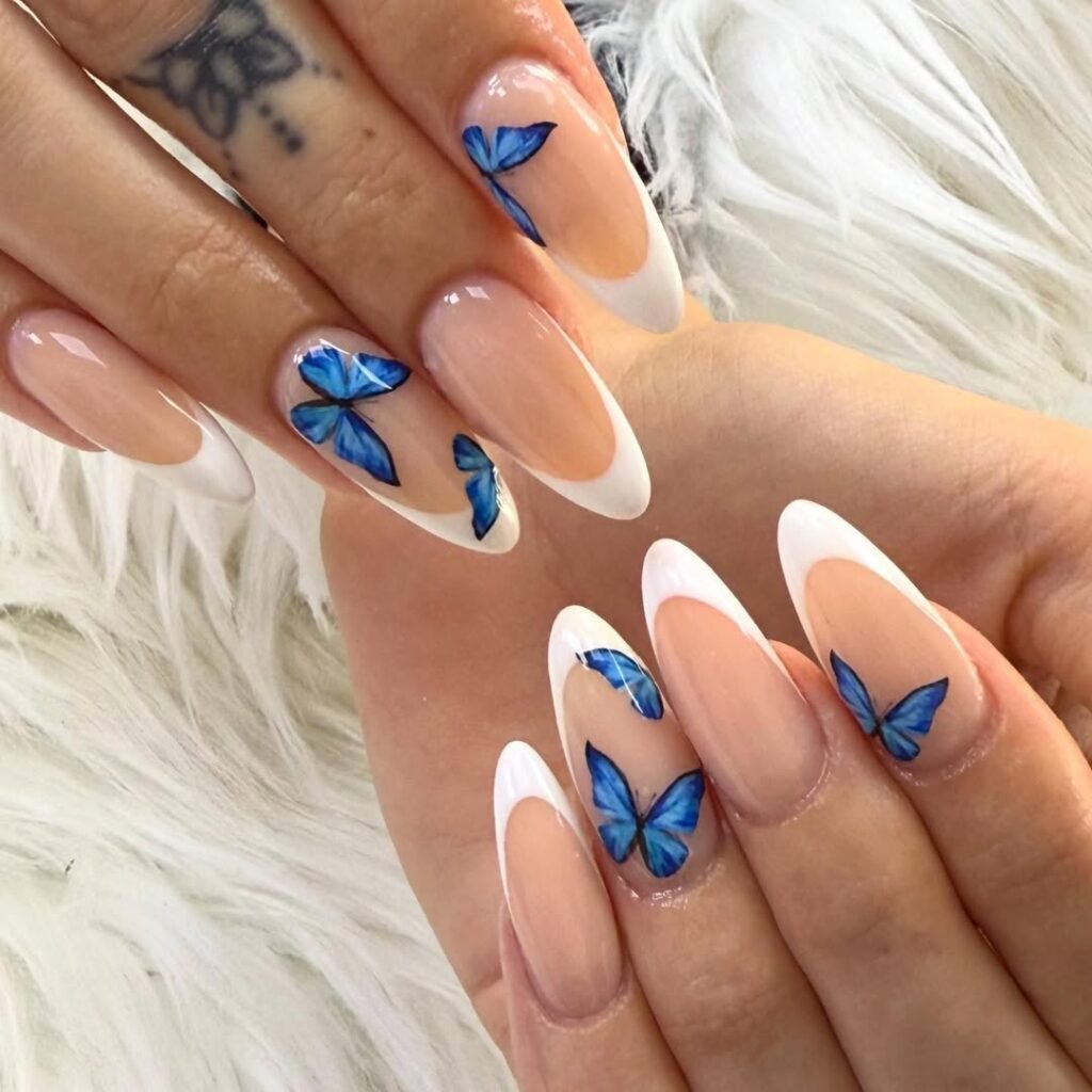 Summer French Tip Nails