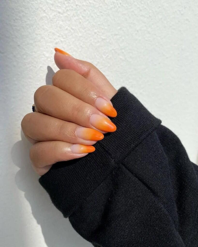 Neon French Tip Nails