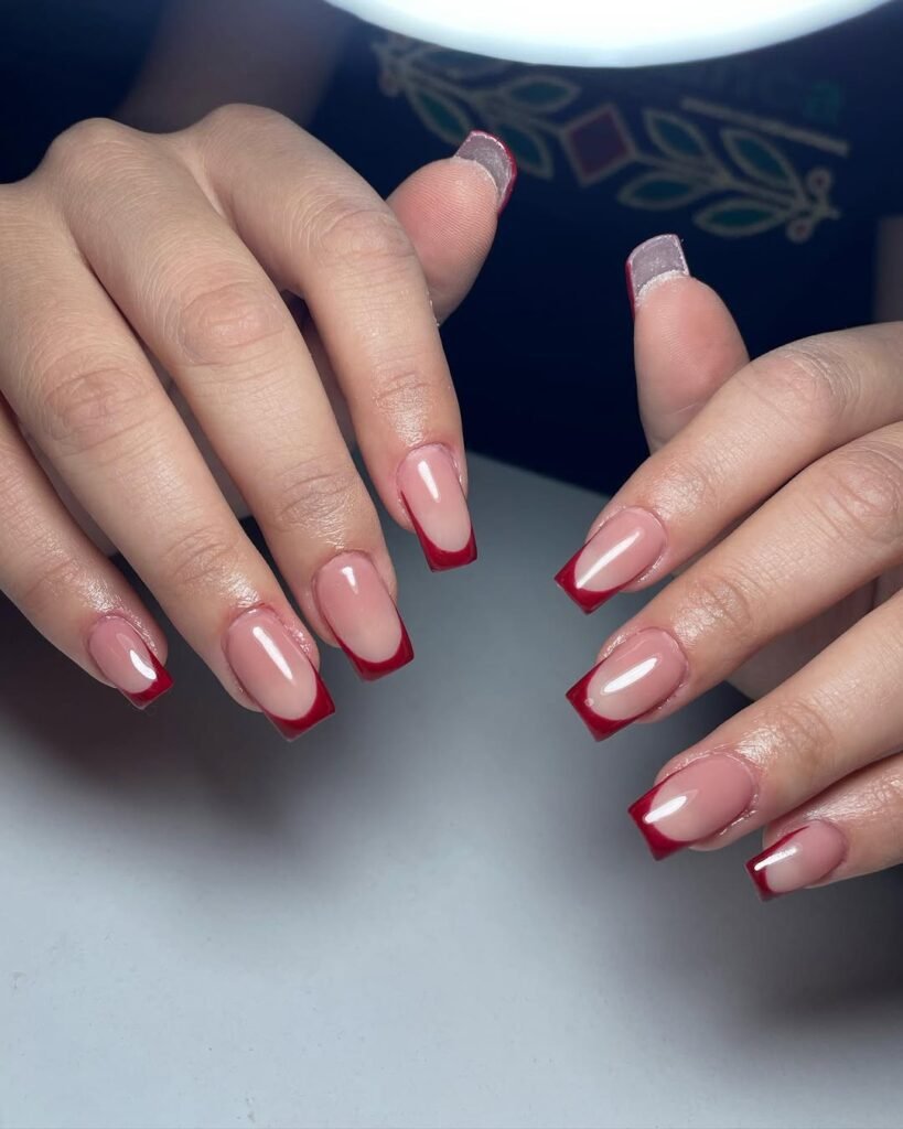 Summer French Tip Nails