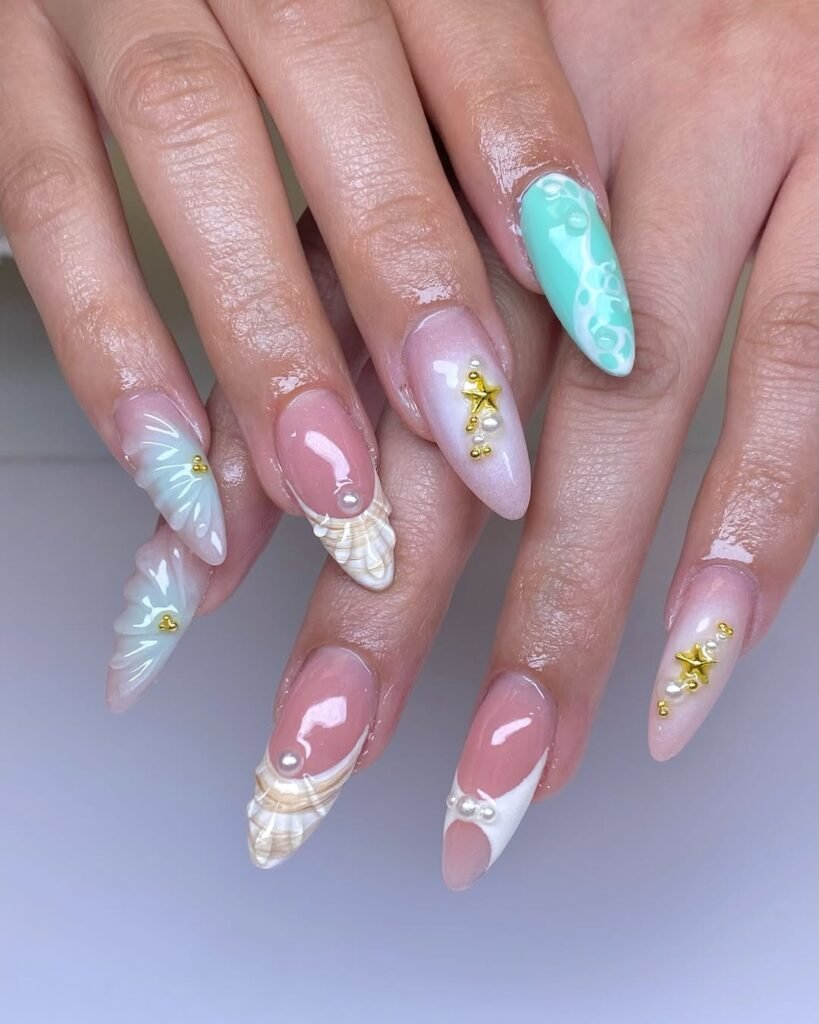 Summer Acrylic Nails