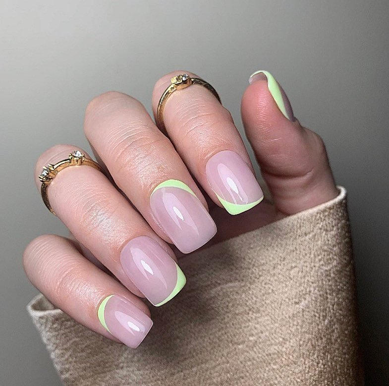 Summer French Tip Nails