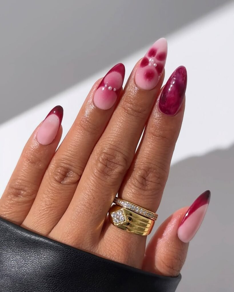 Summer French Tip Nails