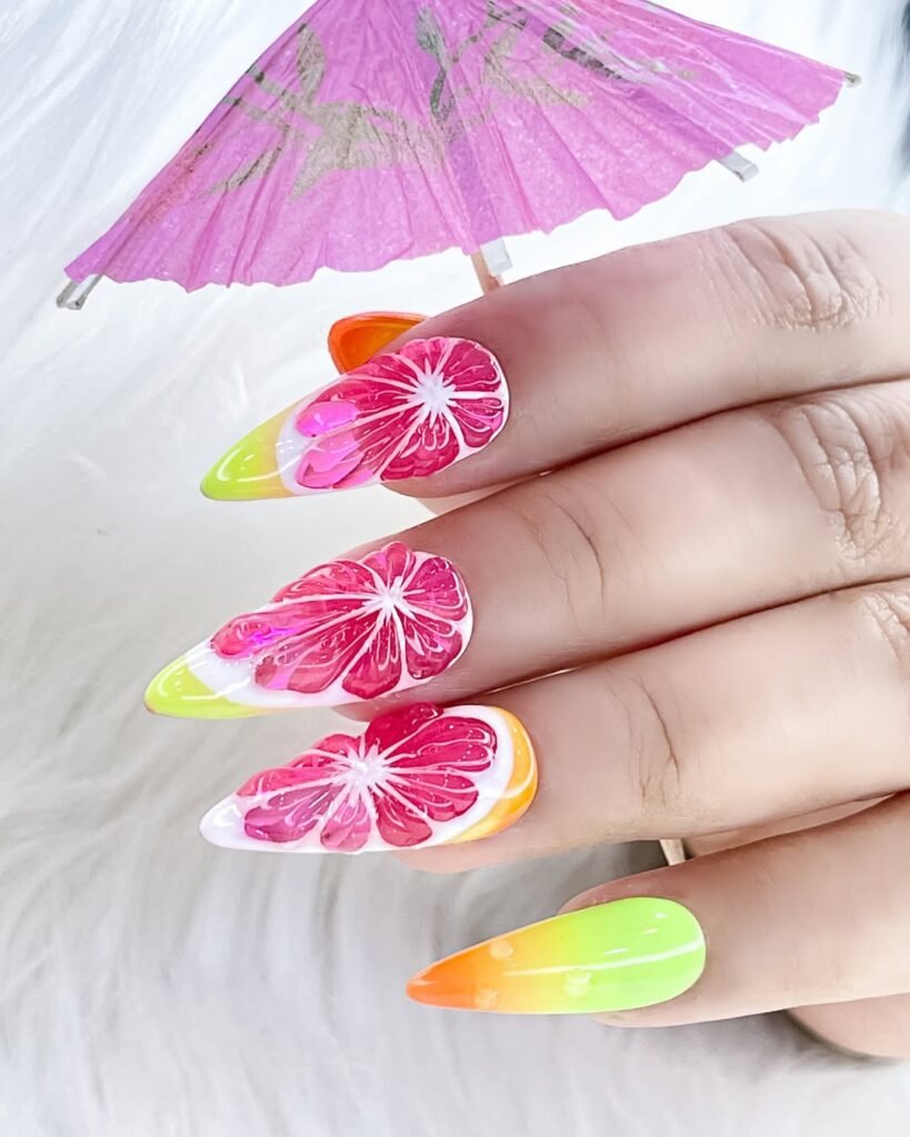 Watermelon Nails