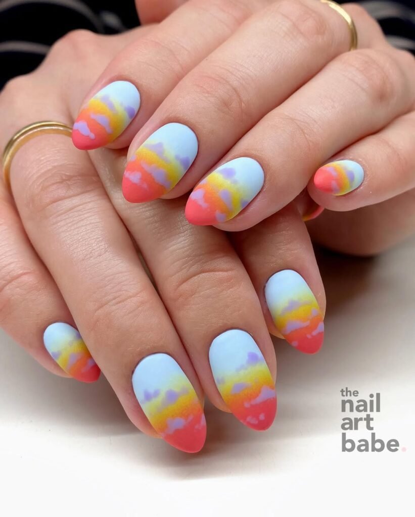 Sunset Nails
