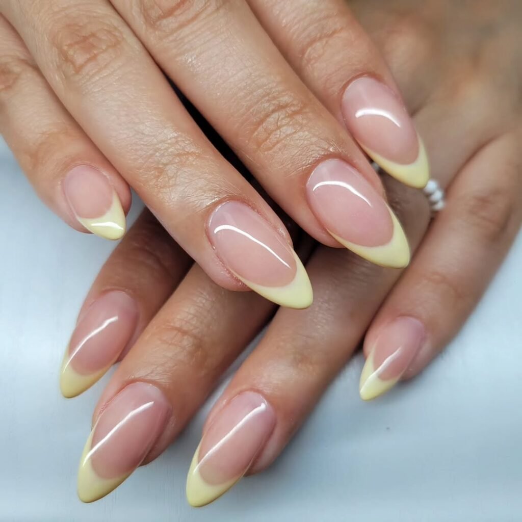 Neon French Tip Nails