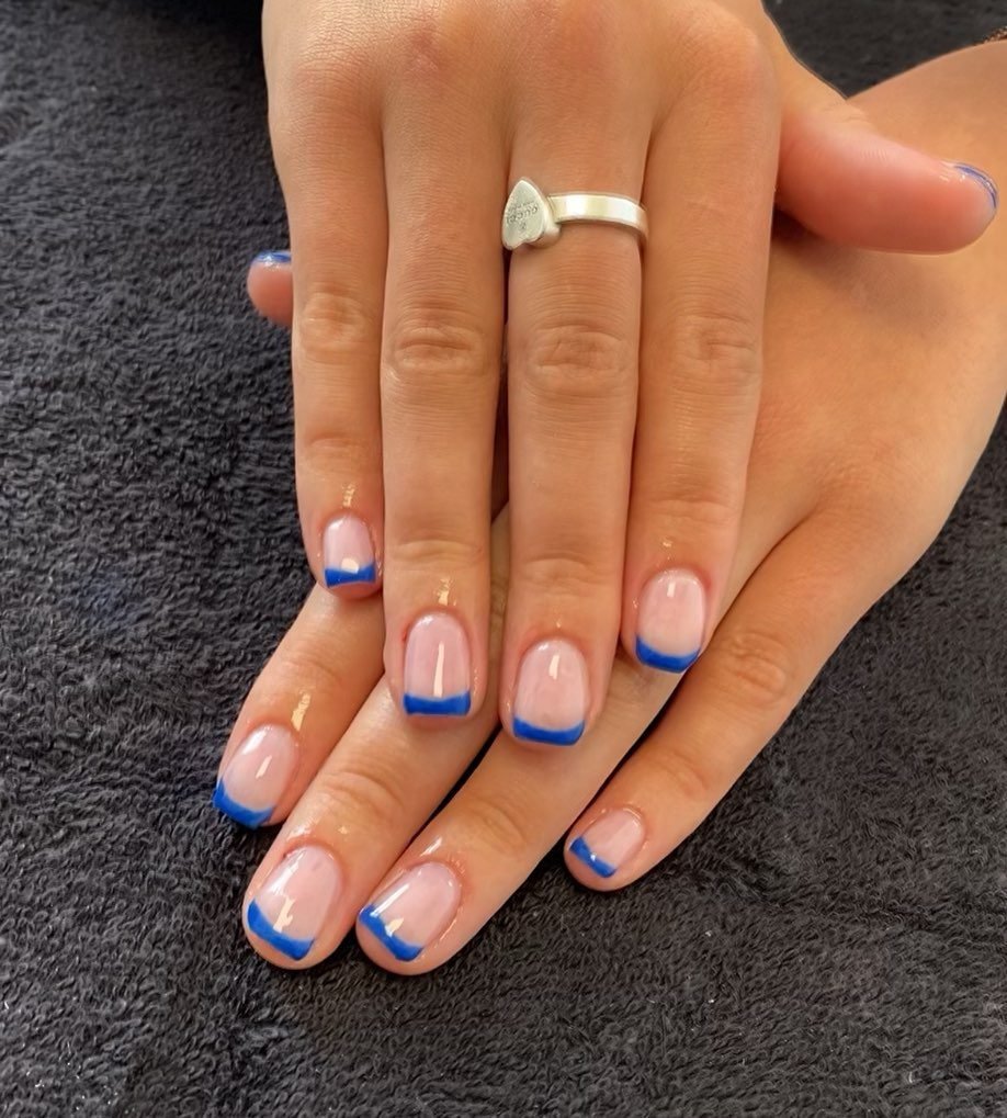 Neon French Tip Nails