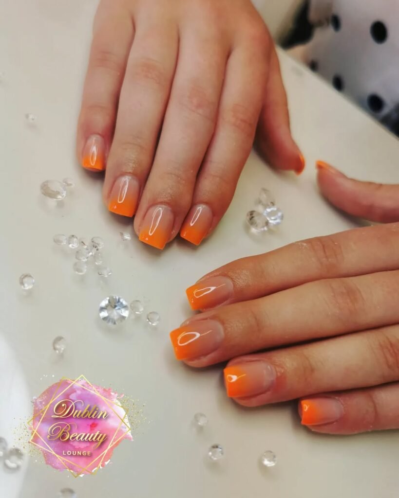 Neon French Tip Nails