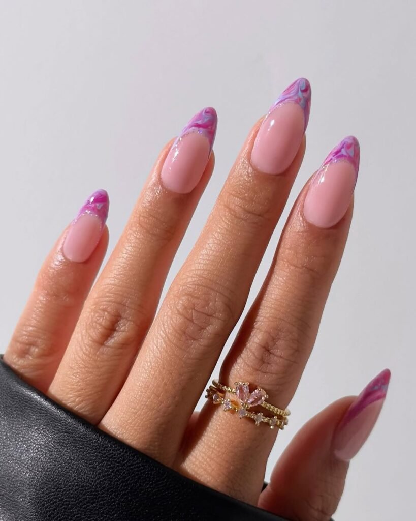 Summer French Tip Nails