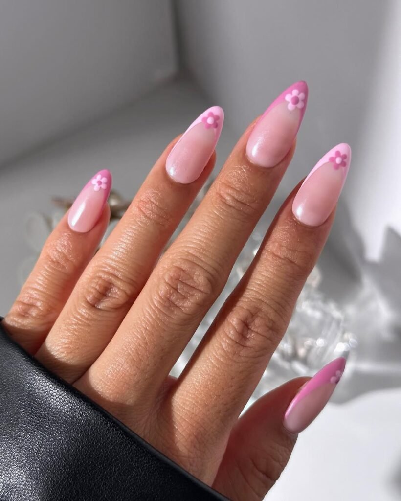 Summer French Tip Nails