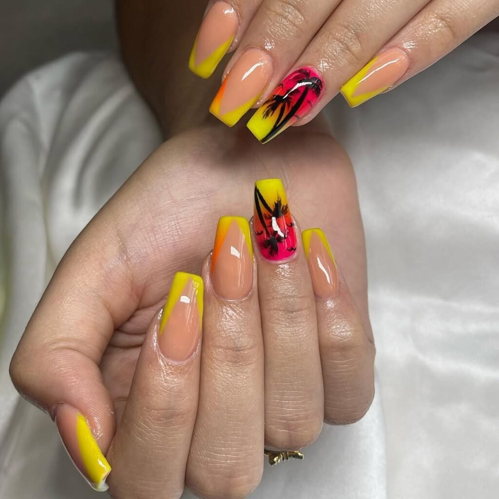 Sunset Nails