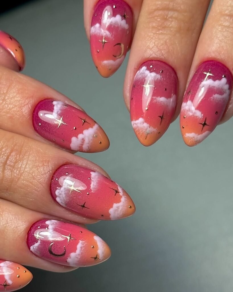 Sunset Nails