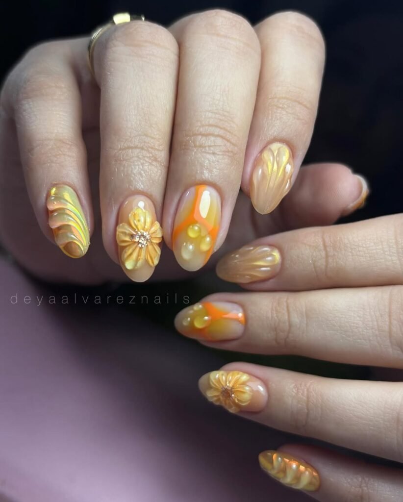 Sunset Nails