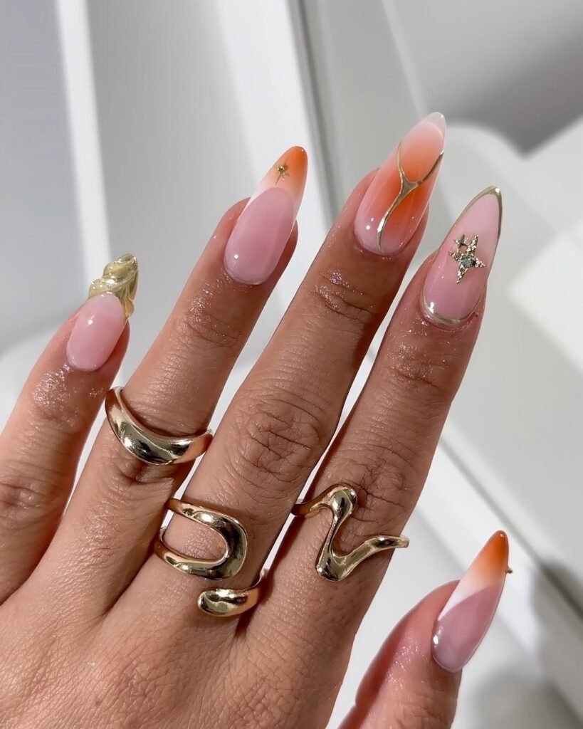 Sunset Nails