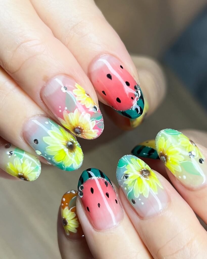 Watermelon Nails