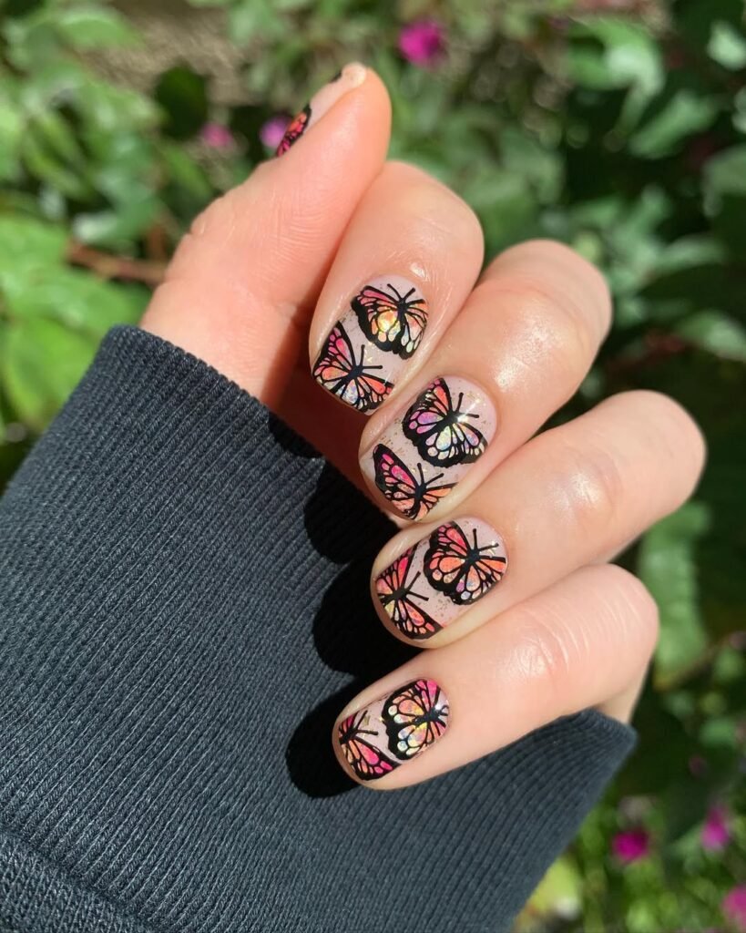 Sunset Nails