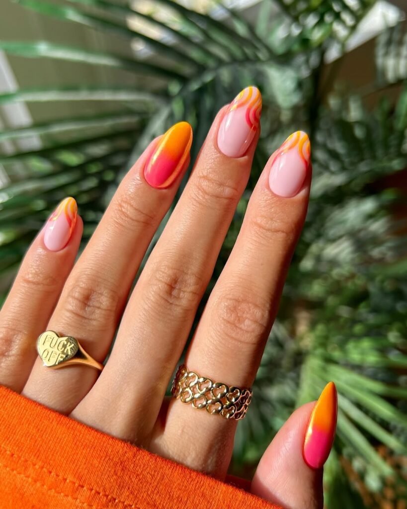 Sunset Nails