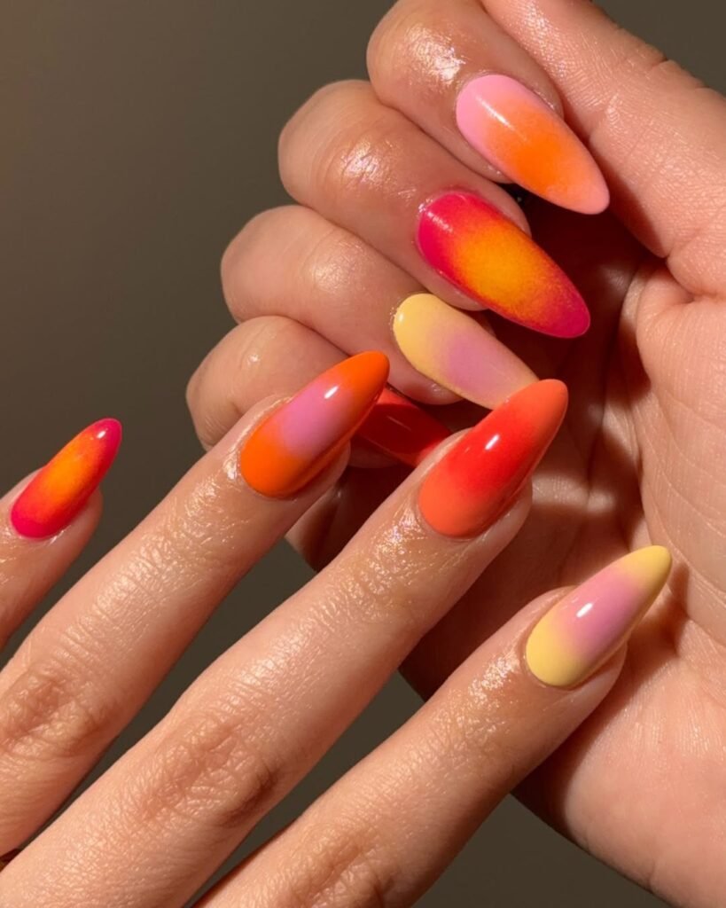 Sunset Nails