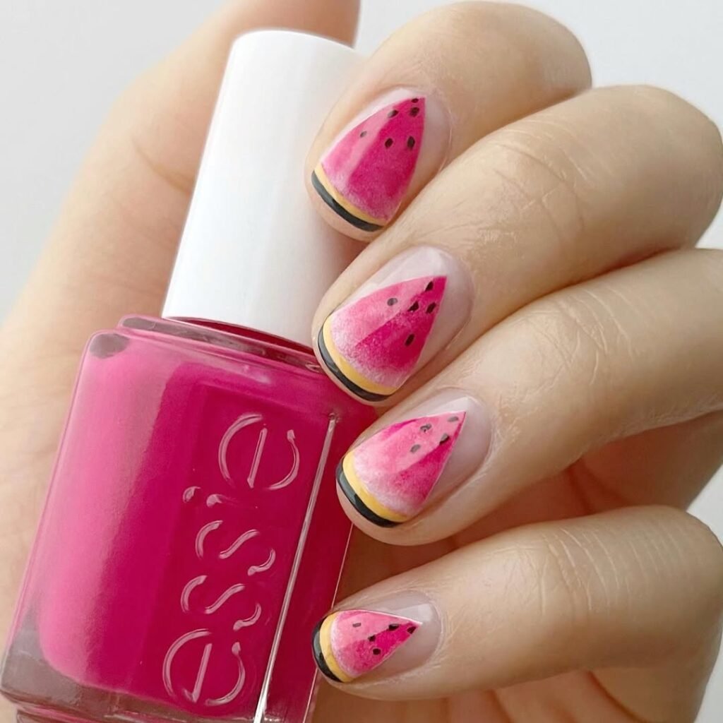 Watermelon Nails