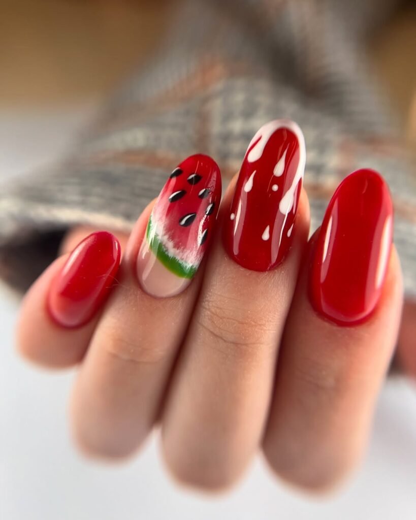 Watermelon Nails