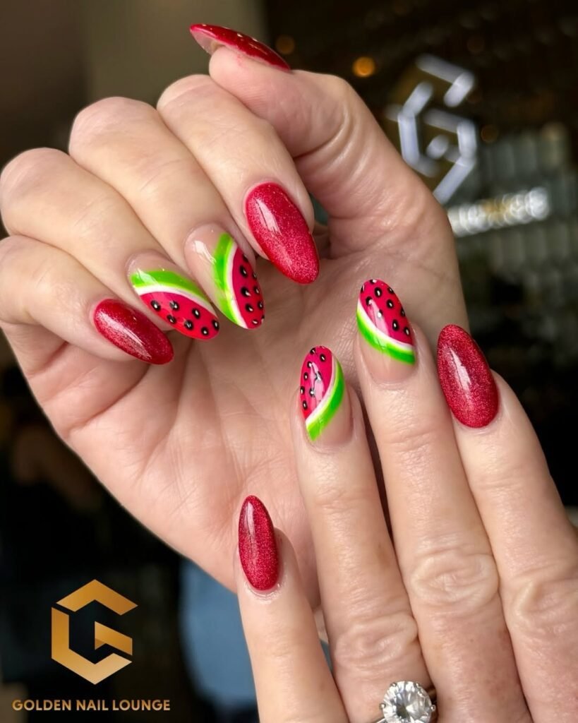 Watermelon Nails